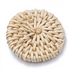 Handmade Reed Cane/Rattan Woven Beads WOVE-Q075-20-2