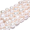 Natural Baroque Pearl Keshi Pearl Beads Strands PEAR-S020-F01-02-4