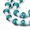 Mushroom Handmade Lampwork Beads Strands LAMP-R116-25-3