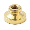 Golden Tone Wax Seal Brass Stamp Heads STAM-P002-01G-07-2