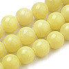 Natural Lemon Jade Beads Strands G-S259-46-8mm-1