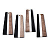 Resin & Walnut Wood Pendants X-RESI-S389-073A-A01-1