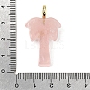 Natural Rose Quartz Carved Pendants X-G-C282-04B-3