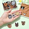 35Pcs 7 Styles Opaque Printed Acrylic Pendants OACR-CJ0002-64-4