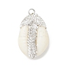 Natural Sea Shell Pendants SHEL-F005-10A-3