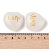 Natural Quartz Crystal Heart Engraving MBTI Figurines Statues for Home Office Desk Decorations G-K353-05K-3