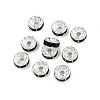 Brass Grade A Rhinestone Spacer Beads RB-A004-12-3