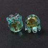 Handmade Gold Foil Lampwork Glass Beads X1-LAMP-G158-02C-3