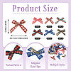 30Pcs 6 Colors Cloth Alligator Hair Clips PHAR-TA0001-18-4