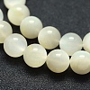 Natural White Moonstone Beads Strands G-P342-02A-10mm-A--3