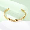 304 Stainless Steel Cuff Bangles for Women BJEW-D361-03G-2