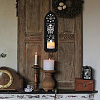 Boho Style Wall Mounted Wood Candle Holder Stand AJEW-WH0379-003-5