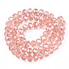 Electroplate Glass Beads Strands EGLA-A034-T6mm-A34-3