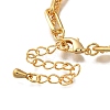 Heart Brass Multi-strand Charm Bracelets BJEW-L696-034G-3