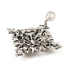 Alloy Rhinestone Brooch for Clothes Backpack JEWB-Q030-55AS-3