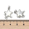 Natural White Shell Star Pendants KK-U043-22P-02-3