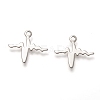 Non-Tarnish 201 Stainless Steel Charms STAS-C017-02P-1