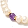 Natural Pearl Beaded Bracelet for Girl Women BJEW-JB06859-6