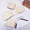 Wood Cabochons and Sponge Scouring Pads WOOD-PH0008-47-6