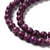 Synthetic Imperial Jasper Dyed Beads Strands G-D077-A01-01D-4