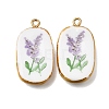 Fruit & Floral & Animals Printed Handmade Porcelain Pendants STAS-Z207-01G-02-1