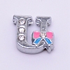 Zinc Alloy Slide Charms ALRI-WH0006-02P-2