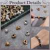 60Pcs 3 Colors Alloy European Beads FIND-PH0021-84-4