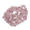 Natural Madagascar Rose Quartz Beads Strands G-O187-01-3