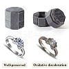 Velvet Cover Plastic Couple Ring Box VBOX-WH20003-001D-5