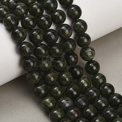 Natural Green Diopside Beads Strands GG-CBA993B-A01-10mm-1