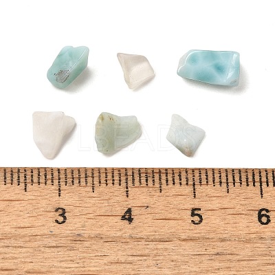 Natural Larimar Chip Beads G-Q193-01A-1