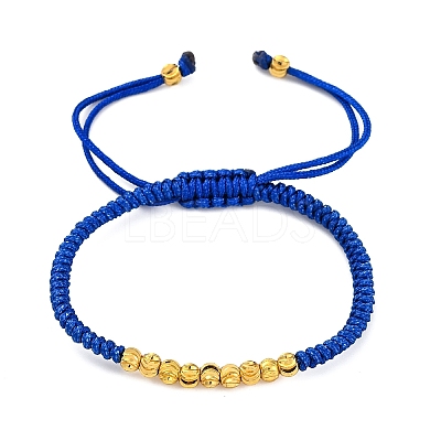 Polyester Cord Braided Bead Bracelets for Women BJEW-L698-01G-13-1