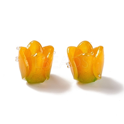 Tulip Opaque Acrylic Beads SACR-G022-01B-1