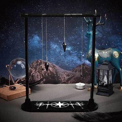Wooden Crystal Display Shelf DJEW-WH0048-013-1