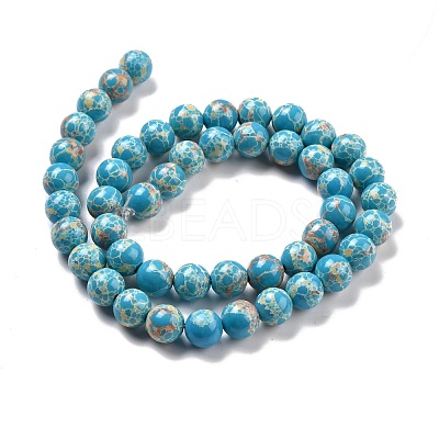Synthetic Imperial Jasper Beads Strands G-E568-01B-05-1