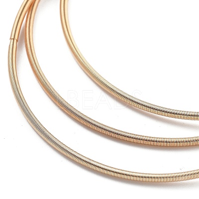 Iron Spring Chains Stretch Bracelets BJEW-M057-01C-1