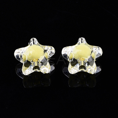 Transparent Acrylic Beads TACR-N011-001A-01-1