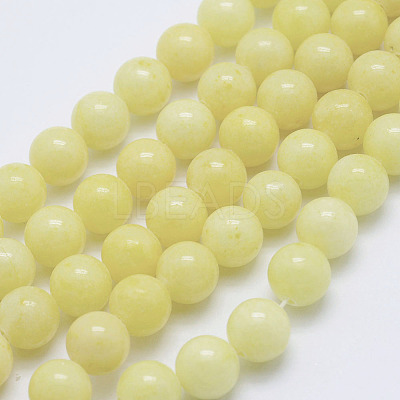 Natural Mashan Jade Round Beads Strands X-G-D263-4mm-XS06-1