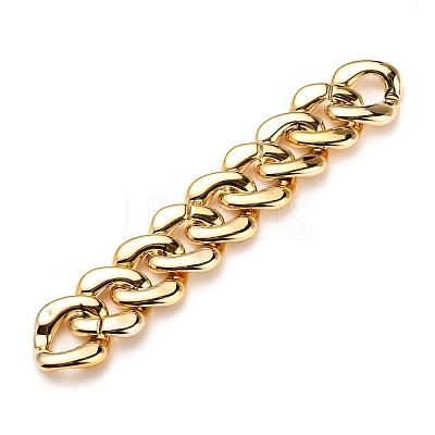 Handmade UV Plating Acrylic Curb Chains AJEW-JB00774-02-1