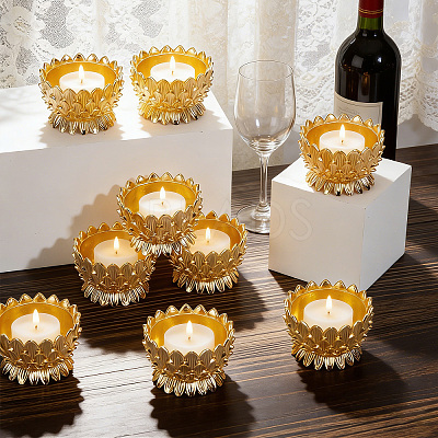 14Pcs Alloy Candle Holders AJEW-WA0004-41-1