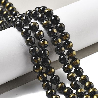 Natural Mashan Jade Beads Strands G-A255-A01-01E-1