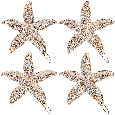 10Pcs Zinc Alloy Hair Barrettes PHAR-SP0001-25-1