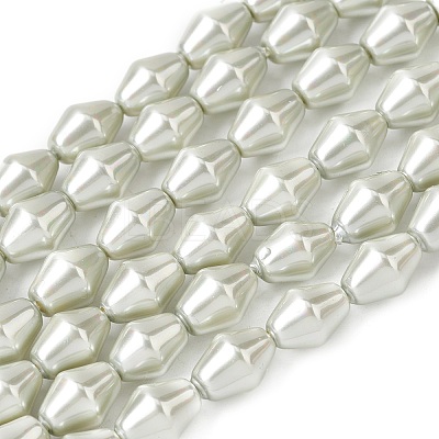 Electroplate Opaque Glass Imitation Pearl Bead Strands EGLA-H113-05C-1