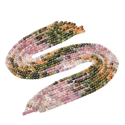 Gradient Color Natural Multicolor Tourmaline Beads Strands G-D110-F02-01-1