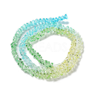 Transparent Glass Bead Strands GLAA-H023-03A-1