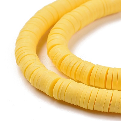Handmade Polymer Clay Beads Strands CLAY-R089-6mm-Q035-1