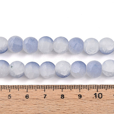Crackle Glass Beads Strands GLAA-N009-10mm-07-1