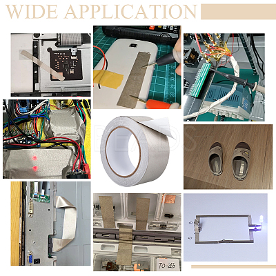 Conductive Fiberglass Fabric Adhesive Tape DIY-WH0899-625-1