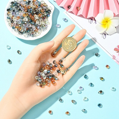 50Pcs Electroplate Glass Beads EGLA-YW0005-40A-1