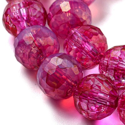 Baking Paint Glass Bead Strands GLAA-G116-02G-1